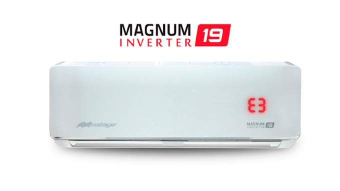 Código de error E3 aire acondicionado Mirage Magnum 19 Inverter